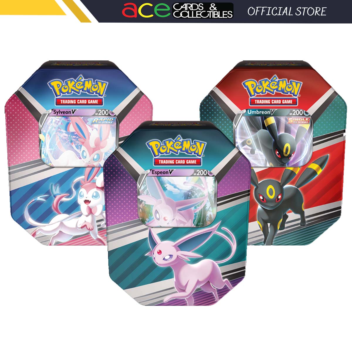 Pokemon TCG: Spring Tin V Heroes-Set of 3-The Pokémon Company International-Ace Cards &amp; Collectibles