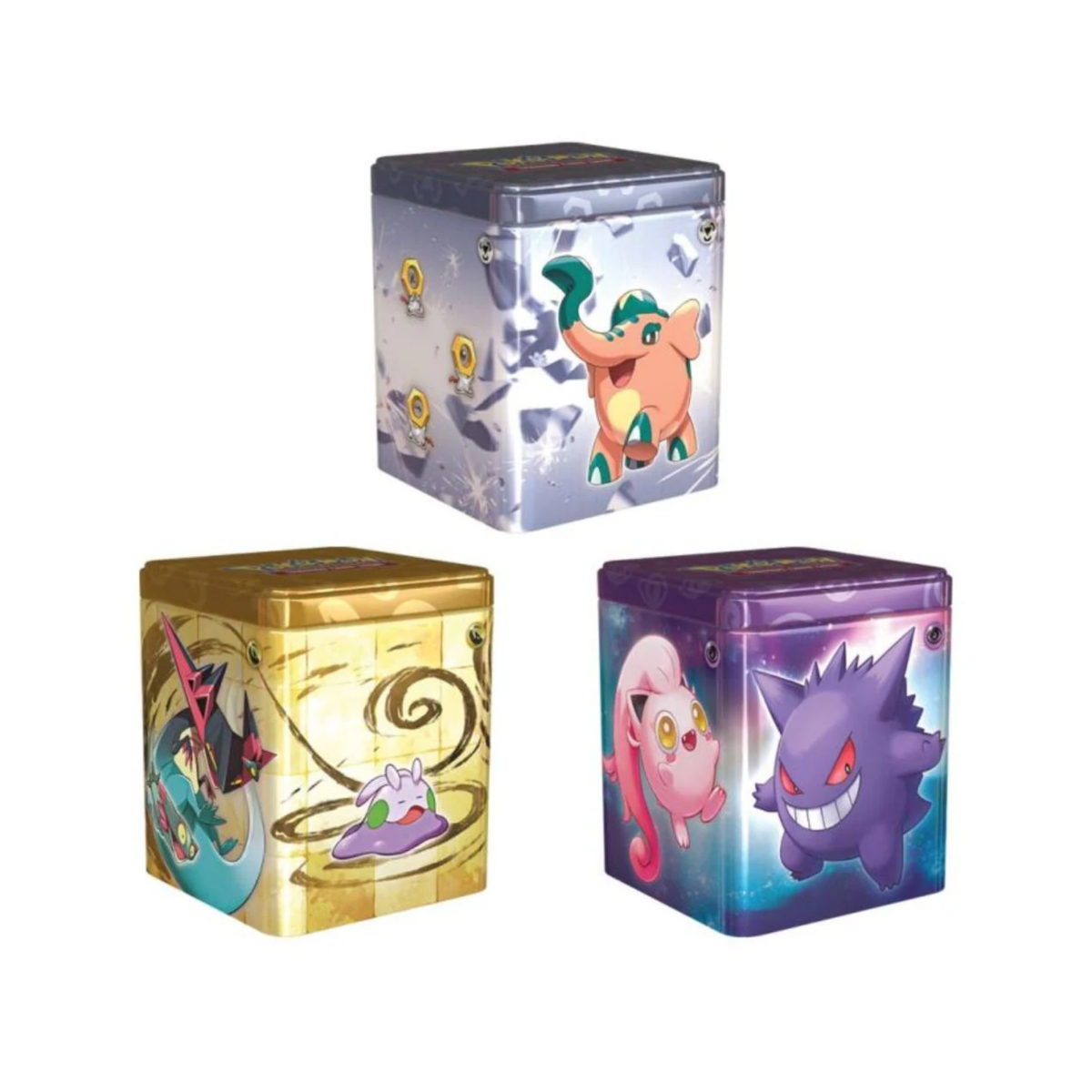 Pokemon TCG: Stacking Tin ( Psychic / Metal / Dragon )-Set-Of-3-The Pokémon Company International-Ace Cards & Collectibles