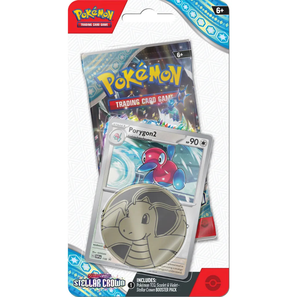 Pokemon TCG: Stella Crown SV7 Checklane Blister [Porygon2/Horsea]-Both Design-The Pokémon Company International-Ace Cards & Collectibles