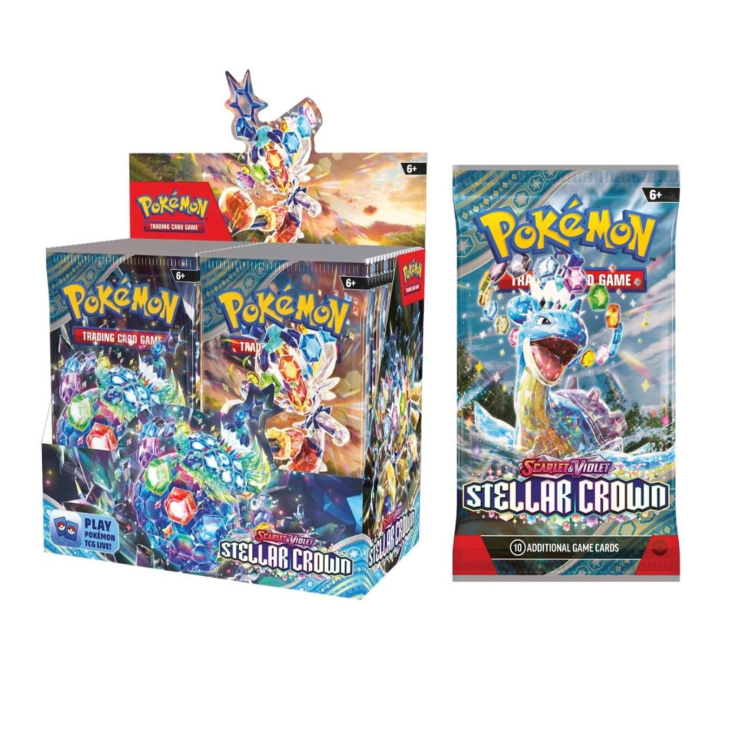 Pokemon TCG: Stellar Crown SV7 Booster-Booster Pack (Random)-The Pokémon Company International-Ace Cards &amp; Collectibles