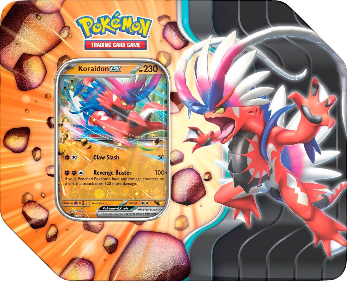 Pokemon TCG: Summer EX Tin 2025 Series-Koraidon (5 Packs)-The Pokémon Company International-Ace Cards &amp; Collectibles