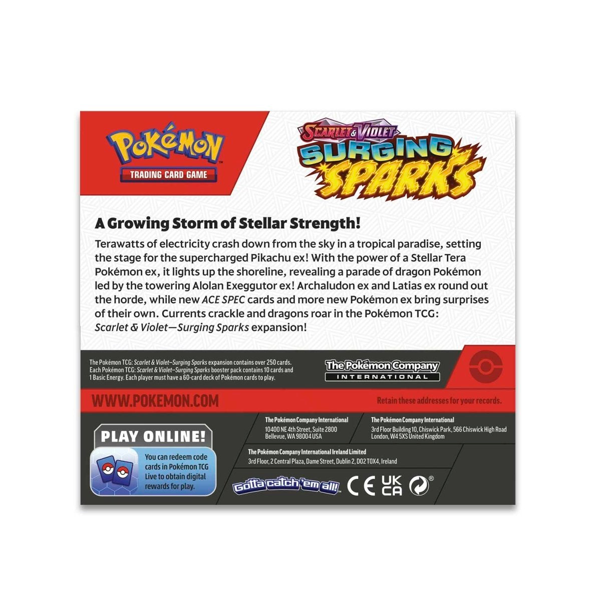 Pokémon TCG: Surging Sparks SV8 Booster-Booster Pack-The Pokémon Company International-Ace Cards &amp; Collectibles