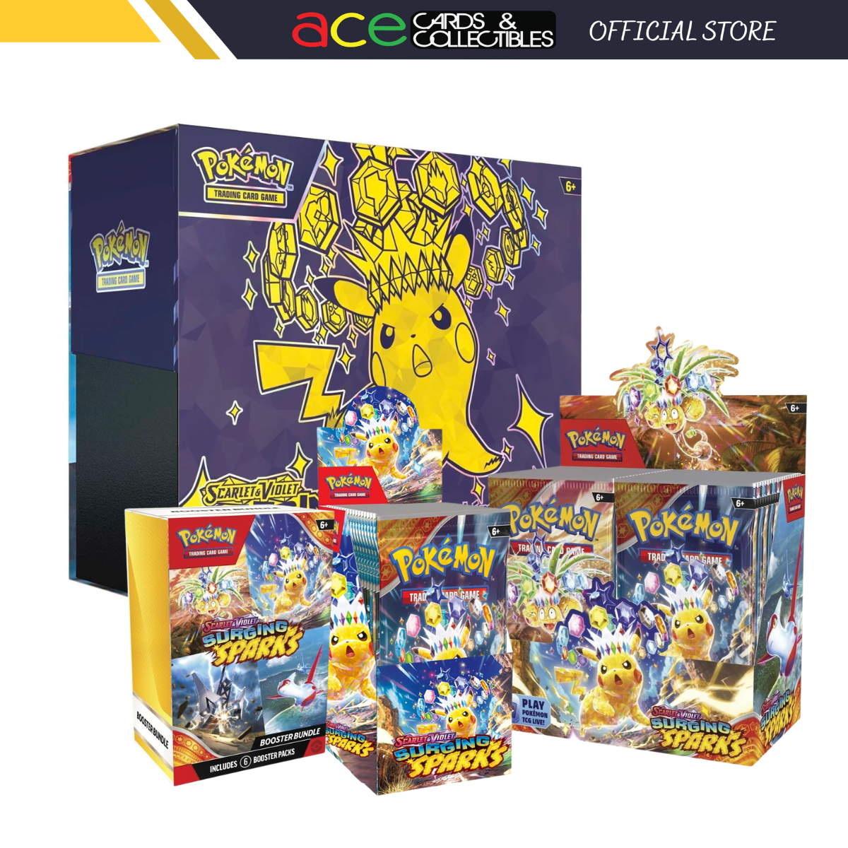 Pokémon TCG: Surging Sparks SV8 Booster Box / Half Booster / Elite Trainer Box / Bundle-Booster Box-The Pokémon Company International-Ace Cards &amp; Collectibles