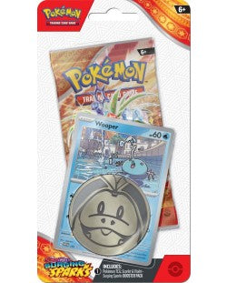 Pokémon TCG: Surging Sparks SV8 Booster Pack / Sleeved Booster / Checklane Blister / 3 Packs Blister-Checklane Wooper-The Pokémon Company International-Ace Cards &amp; Collectibles