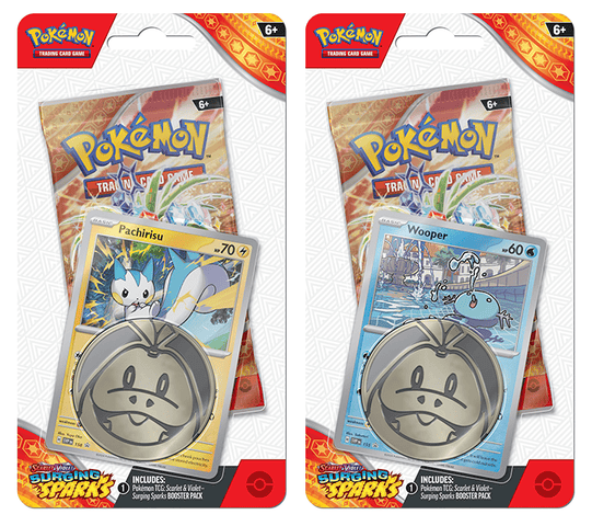 Pokémon TCG: Surging Sparks SV8 Checklane Blister-Both Designs-The Pokémon Company International-Ace Cards &amp; Collectibles