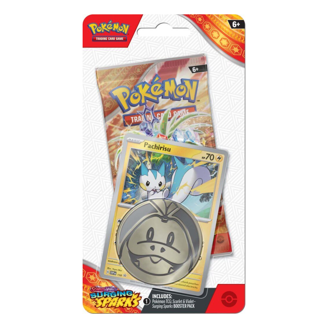 Pokémon TCG: Surging Sparks SV8 Checklane Blister-Pachirisu-The Pokémon Company International-Ace Cards &amp; Collectibles