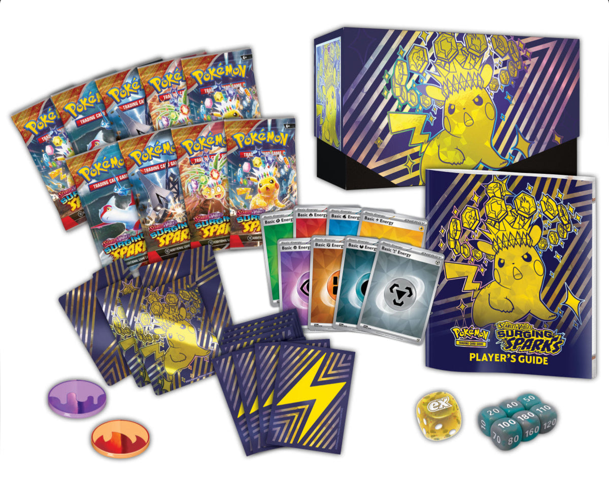 Pokémon TCG: Surging Sparks SV8 Elite Trainer Box-The Pokémon Company International-Ace Cards &amp; Collectibles