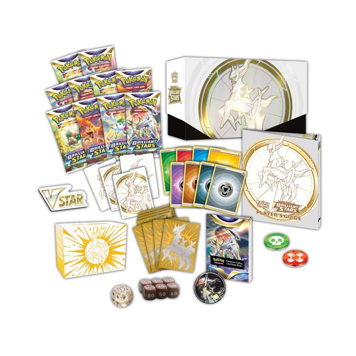 Pokemon TCG: Sword &amp; Shield Brilliant Stars Pokemon Center Elite Trainer Box-The Pokémon Company International-Ace Cards &amp; Collectibles