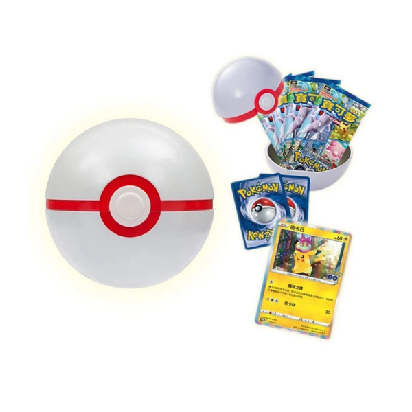 Pokemon TCG: Sword & Shield Pokemon GO Premier Ball Gift Box 寶可夢集換式卡牌游戲 劍&盾 精靈球禮盒 Pokémon GO 紀念球 (Traditional Chinese)-The Pokémon Company International-Ace Cards & Collectibles