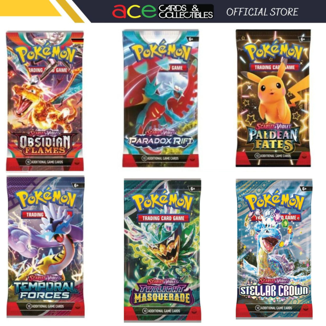 Pokemon TCG: Sword &amp; Shield / Scarlet &amp; Violet - Booster Pack - ST / SV1 / SV2 / SV3 /SV4 / SV4.5/ SV5/ SV6/ SV7-Silver Tempest Pack-The Pokémon Company International-Ace Cards &amp; Collectibles