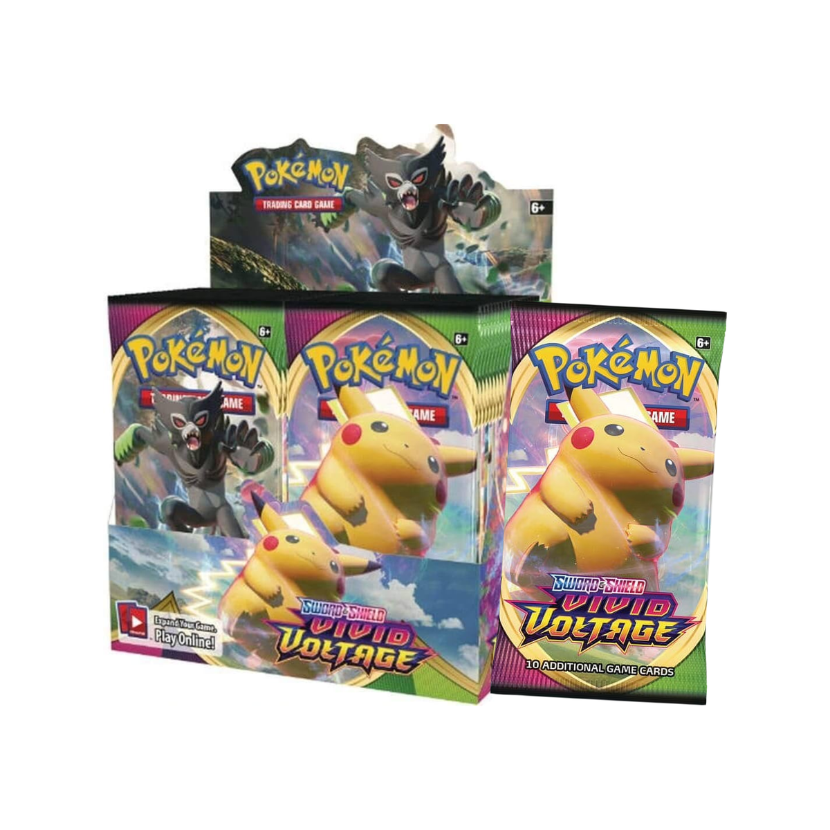 Pokemon TCG: Sword & Shield Vivid Voltage Booster (Includes Acrylic Protector)-The Pokémon Company International-Ace Cards & Collectibles