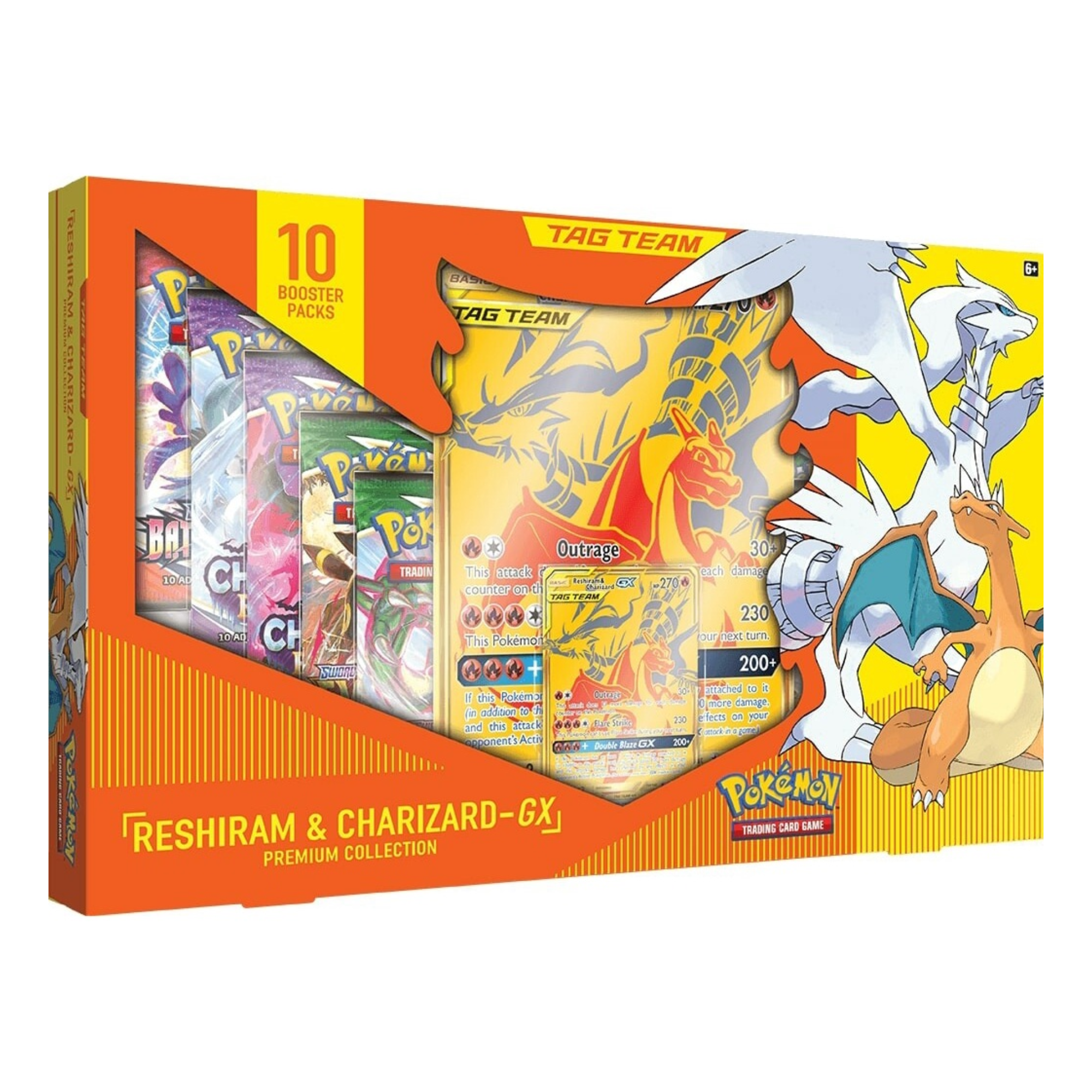 Pokemon TCG: Tag Team Reshiram & Charizard GX Premium Collection-The Pokémon Company International-Ace Cards & Collectibles
