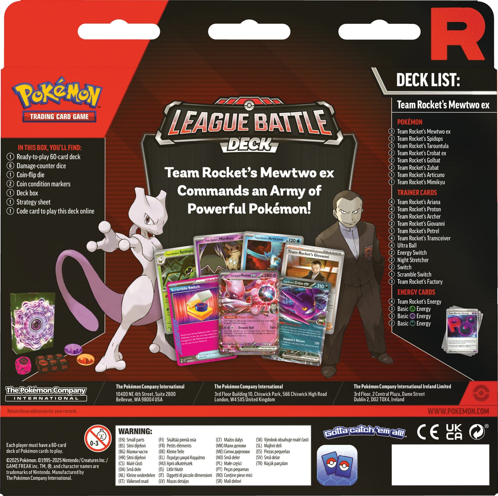 Pokemon TCG: Team Rocket League Battle Deck-The Pokémon Company International-Ace Cards & Collectibles