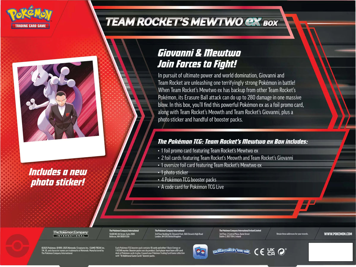 Pokemon TCG: Team Rocket's Mewtwo June Ex Box-The Pokémon Company International-Ace Cards & Collectibles