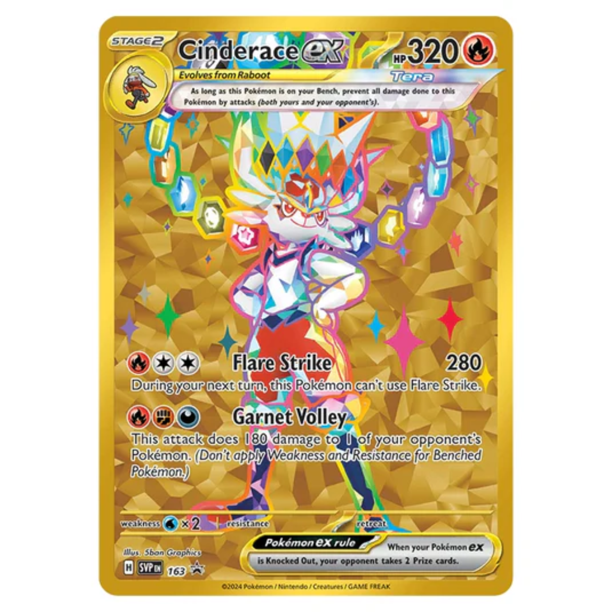 Pokemon TCG: Terapagos EX Ultra Premium Collection (Loose Items)-Promo Cinderace EX-The Pokémon Company International-Ace Cards &amp; Collectibles