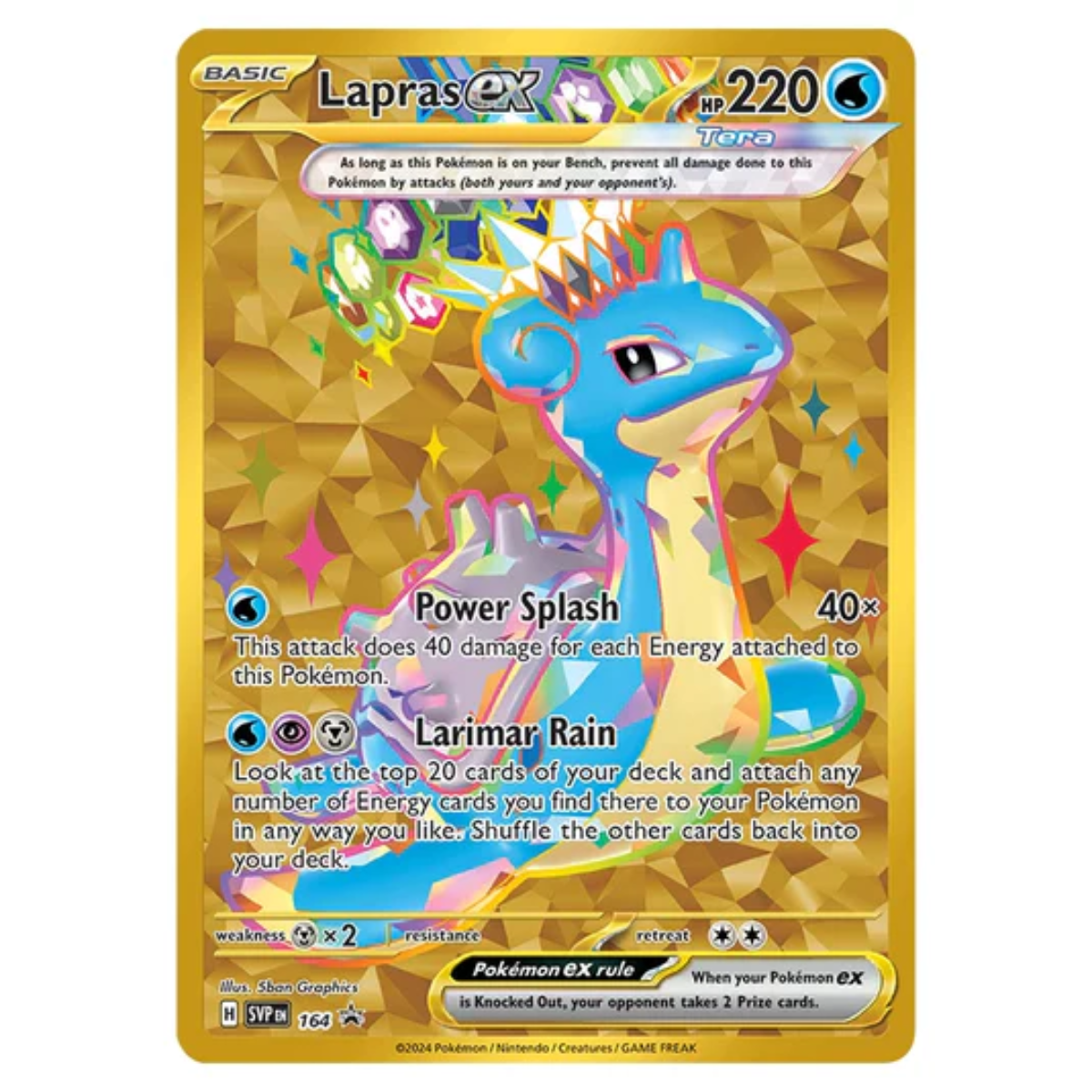 Pokemon TCG: Terapagos EX Ultra Premium Collection (Loose Items)-Promo Lapras EX-The Pokémon Company International-Ace Cards &amp; Collectibles