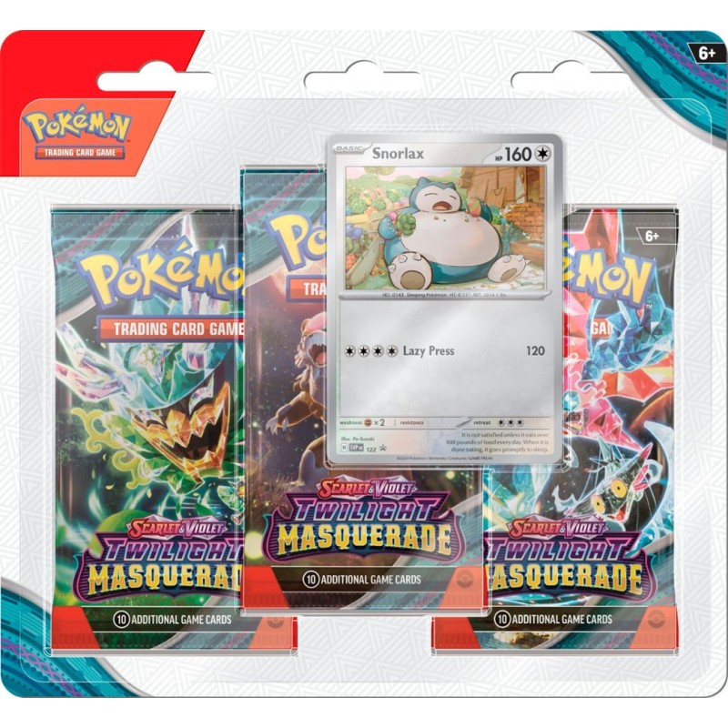 Pokemon TCG: Twilight Masquerade SV6 3 Packs Blister [Snorlax / Revavroom]-Both Design (Snorlax & Revavroom)-The Pokémon Company International-Ace Cards & Collectibles