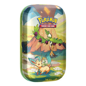 Pokemon TCG: Vibrant Paldea Mini Tin-Leafeon &amp; Arboliva-The Pokémon Company International-Ace Cards &amp; Collectibles
