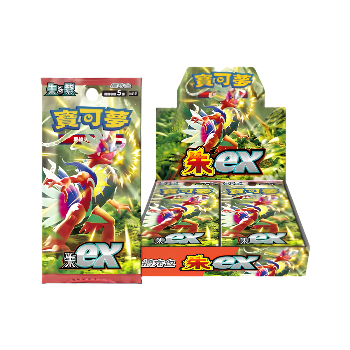 Pokemon TCG 朱 & 紫 寶可夢集換式卡牌游戲 朱Ex [SV1SF] (Traditional Chinese)-Single Pack (Random)-The Pokémon Company International-Ace Cards & Collectibles
