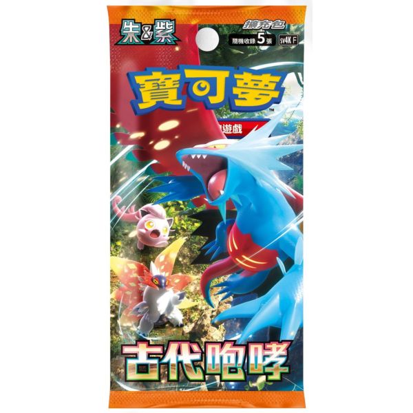 Pokemon TCG 朱 & 紫 寶可夢强化擴充包 古代咆哮 [SV4KF] (Traditional Chinese)-Single Pack (Random)-The Pokémon Company International-Ace Cards & Collectibles