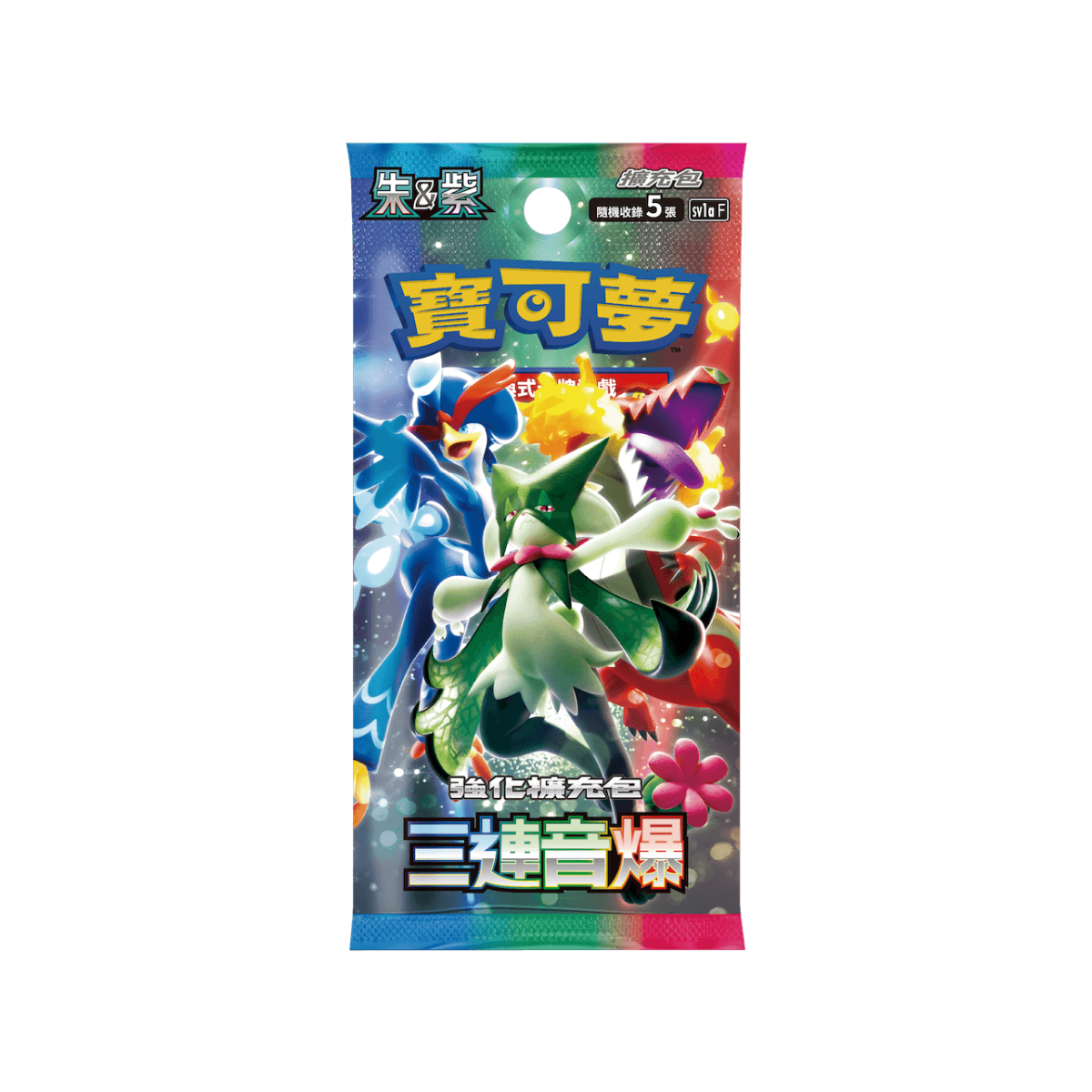 Pokemon TCG 朱 & 紫 集換式卡牌游戲 三連音爆 [SV1aF] (Traditional Chinese)-Single Pack (Random)-The Pokémon Company International-Ace Cards & Collectibles