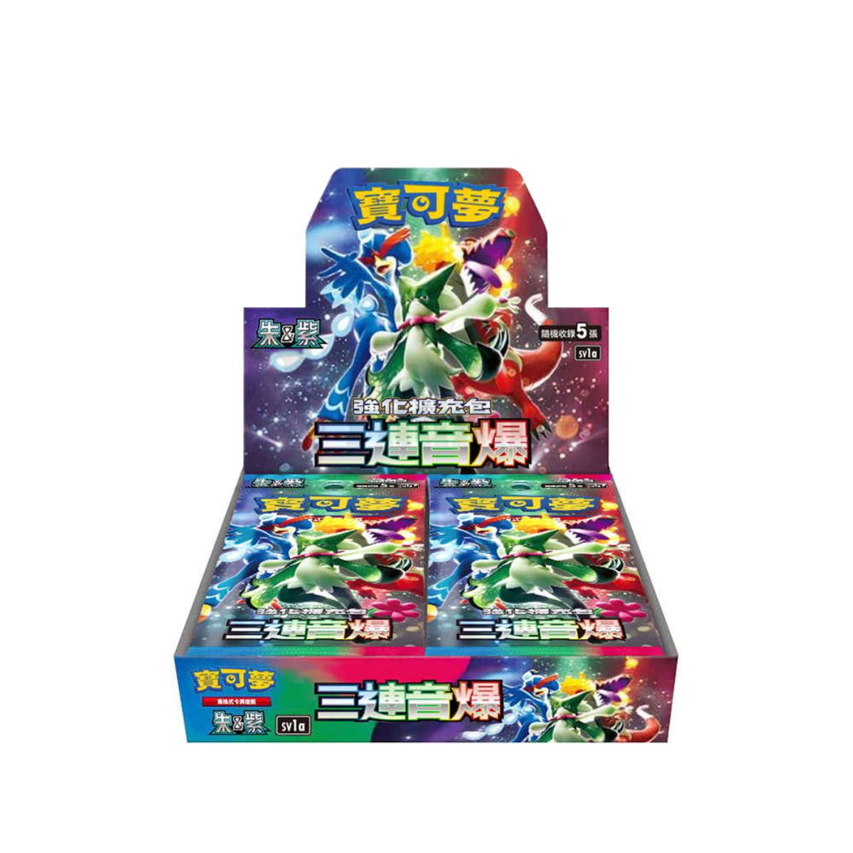 Pokemon TCG 朱 & 紫 集換式卡牌游戲 三連音爆 [SV1aF] (Traditional Chinese)-Single Pack (Random)-The Pokémon Company International-Ace Cards & Collectibles