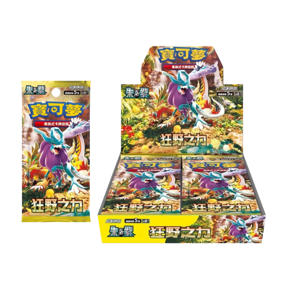 Pokemon TCG 朱&紫 擴充包 狂野之力 [SV5KF] (Chinese)-Single Pack (Random)-The Pokémon Company International-Ace Cards & Collectibles