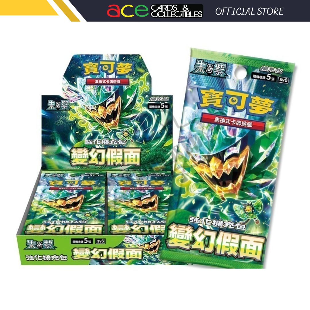 Pokémon TCG 朱 &amp; 紫 强化擴充包 寶可夢卡牌 -變幻假面- [SV6F] (Chinese)-Booster Pack-The Pokémon Company International-Ace Cards &amp; Collectibles