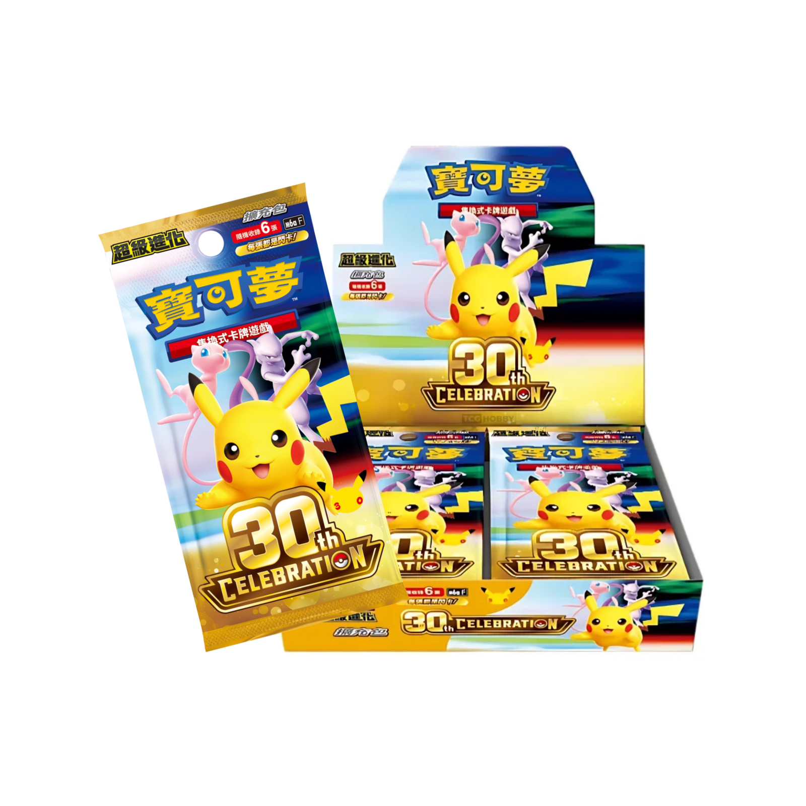 Pokemon TCG: Mega Evolution Booster 30th CELEBRATION 超級進化 寶可夢30週年擴充包 [M6aF] (Traditional Chinese)-Single Pack (Random)-The Pokémon Company-Ace Cards & Collectibles