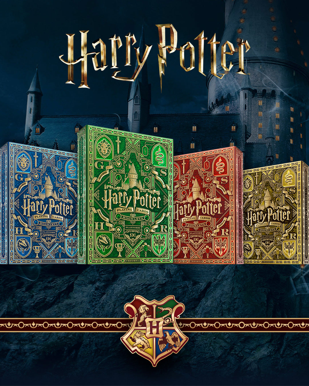 Harry Potter Playing Cards by Theory11-Red (Gryffindor)-Theory11-Ace Cards & Collectibles