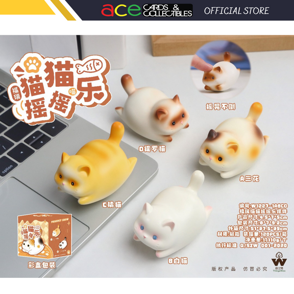 Fu Rui Cat Wobble Toy-Type A - Calico-ThingsWoo-Ace Cards & Collectibles