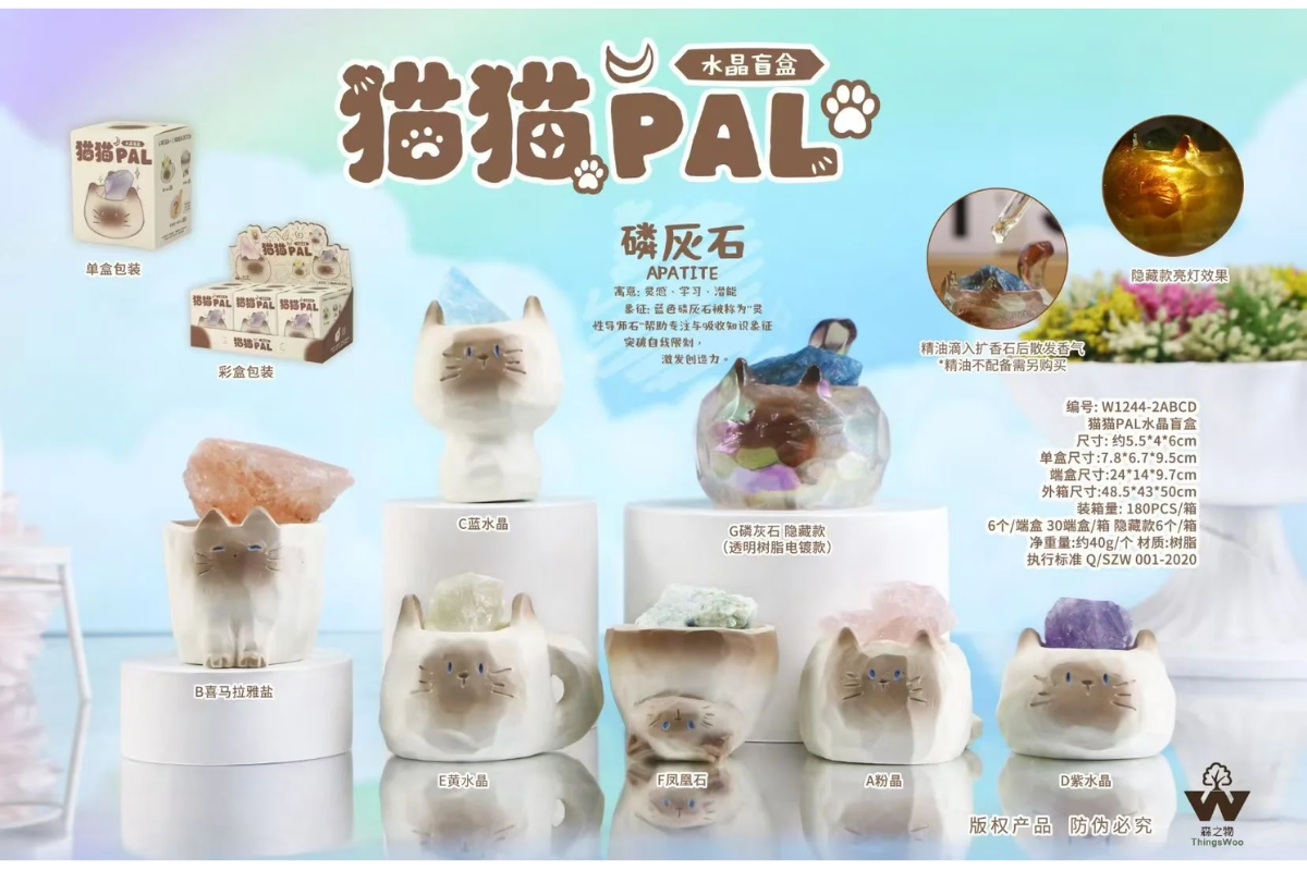 Meow Pal Crystal Blind Box-Single Box (Random)-ThingsWoo-Ace Cards & Collectibles