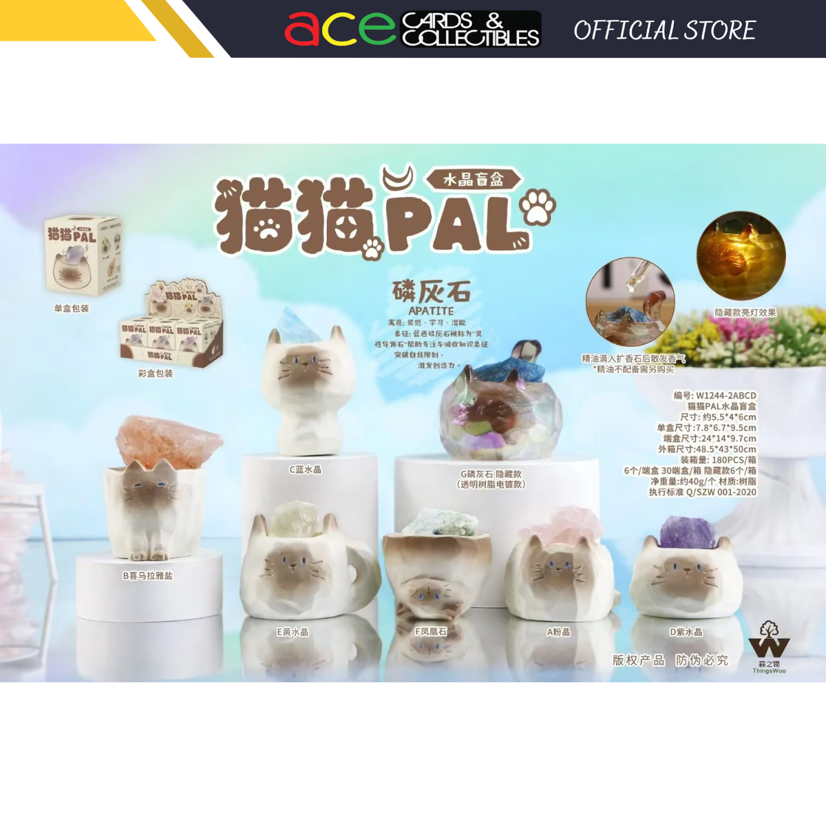 Meow Pal Crystal Blind Box-Single Box (Random)-ThingsWoo-Ace Cards & Collectibles