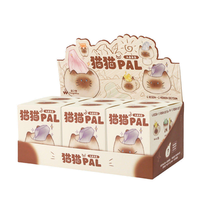 Meow Pal Crystal Blind Box-Whole Box (6pcs)-ThingsWoo-Ace Cards & Collectibles