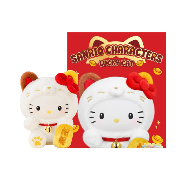 Sanrio Characters "Lucky Cat Series" Plush Pendant Blind Box-Single Box (Random)-TopToy-Ace Cards & Collectibles