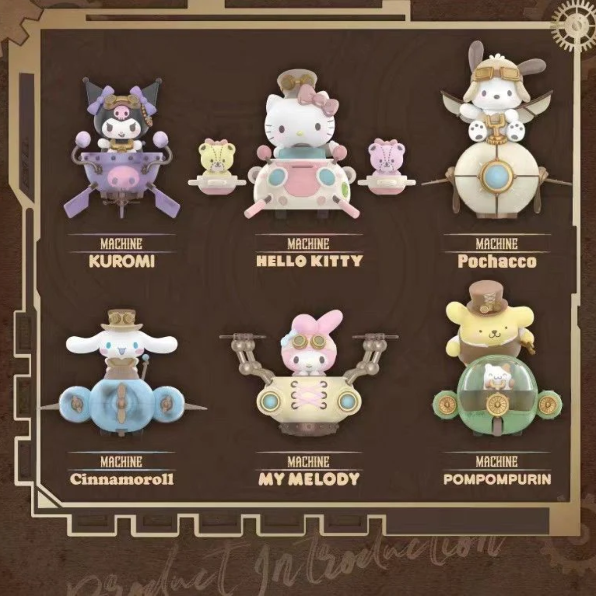 Sanrio Characters Steampunk Series Figures-Display Box (6 pcs)-TopToy-Ace Cards &amp; Collectibles