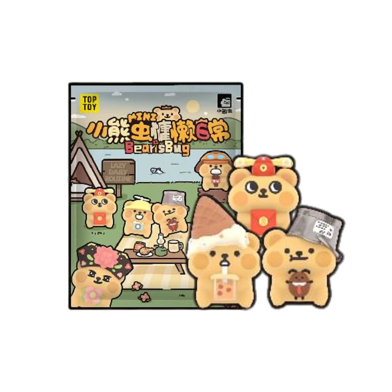 TOPTOY x Bear Is Bug Lazy Dairy Series Mini Figure Blind Bag-Single (Random)-TopToy-Ace Cards & Collectibles