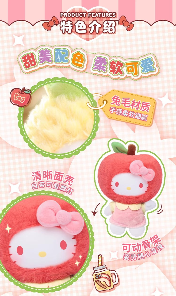 TOPTOY x Hello Kitty Fruity Paradise Series Plush Blind Box-Single Box (Random)-TopToy-Ace Cards & Collectibles