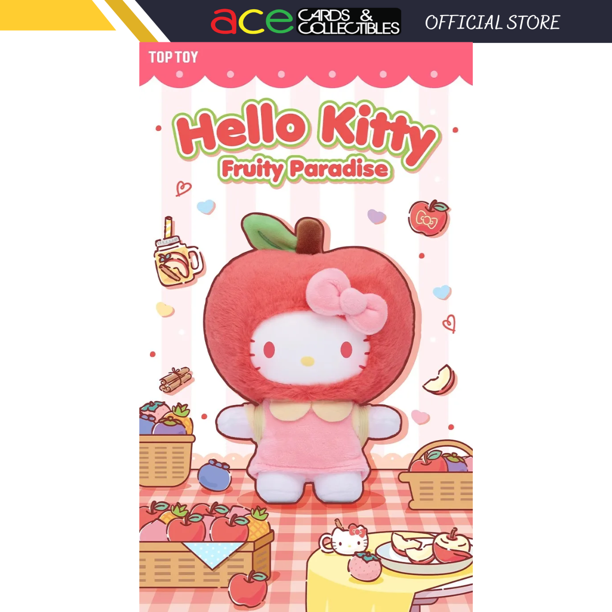 TOPTOY x Hello Kitty Fruity Paradise Series Plush Blind Box-Single Box (Random)-TopToy-Ace Cards & Collectibles