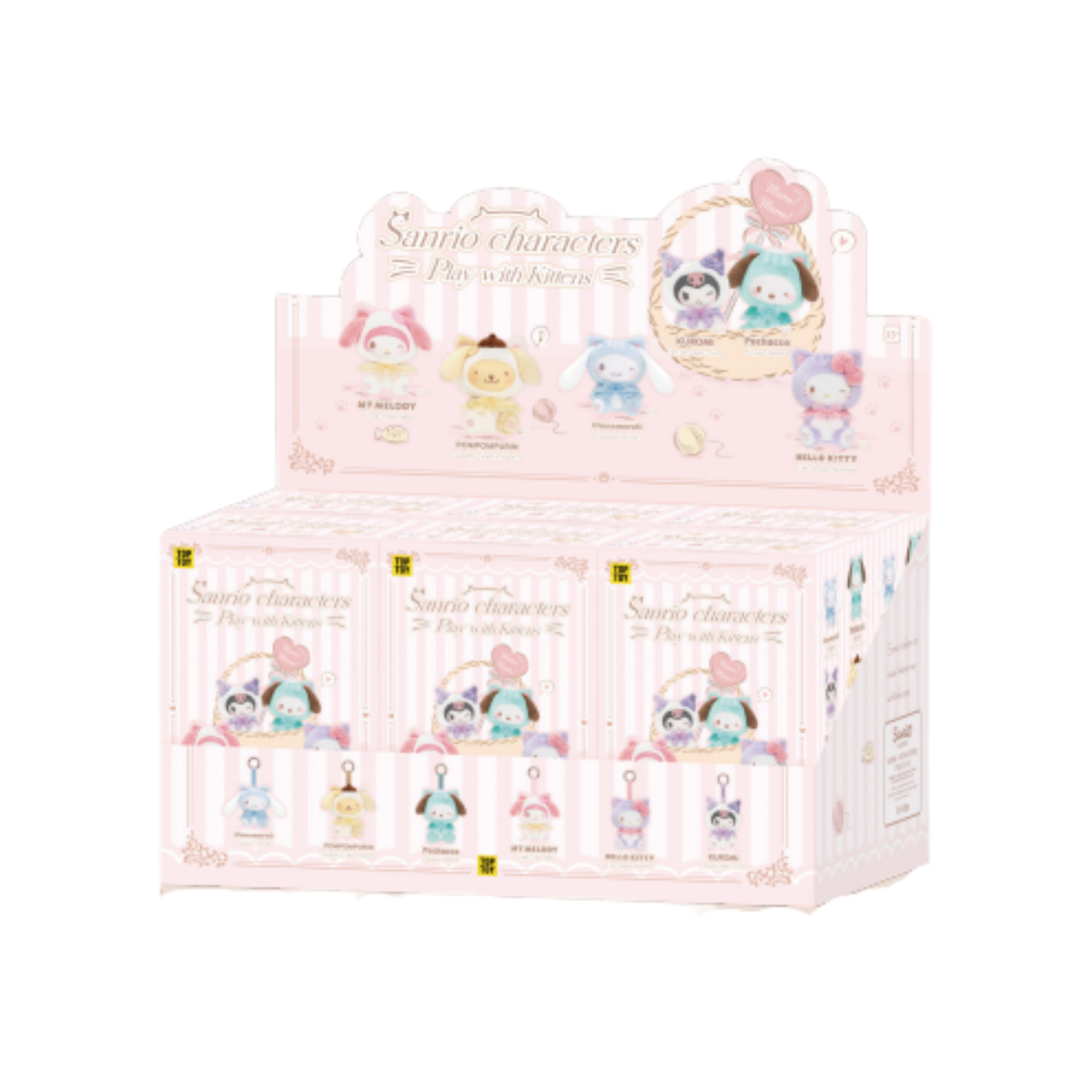 TOPTOY x Sanrio Characters Play With Kittens Series Blind Box-Single Box (Random)-TopToy-Ace Cards & Collectibles