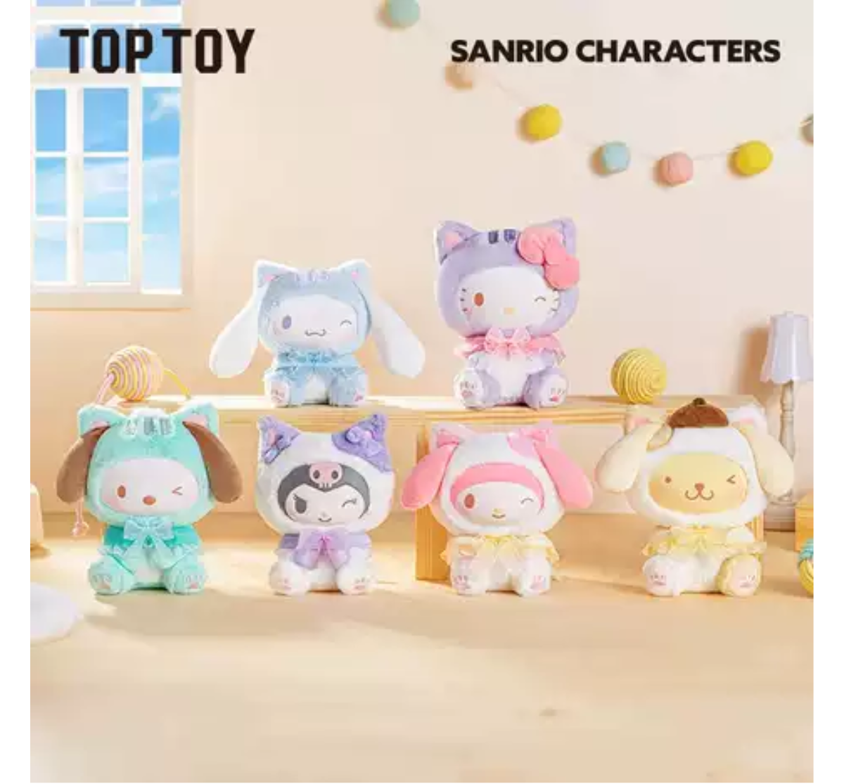 TOPTOY x Sanrio Characters Play With Kittens Series Blind Box-Single Box (Random)-TopToy-Ace Cards & Collectibles