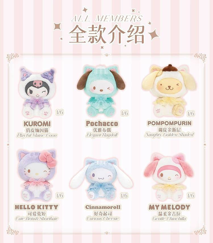 TOPTOY x Sanrio Characters Play With Kittens Series Blind Box-Single Box (Random)-TopToy-Ace Cards & Collectibles