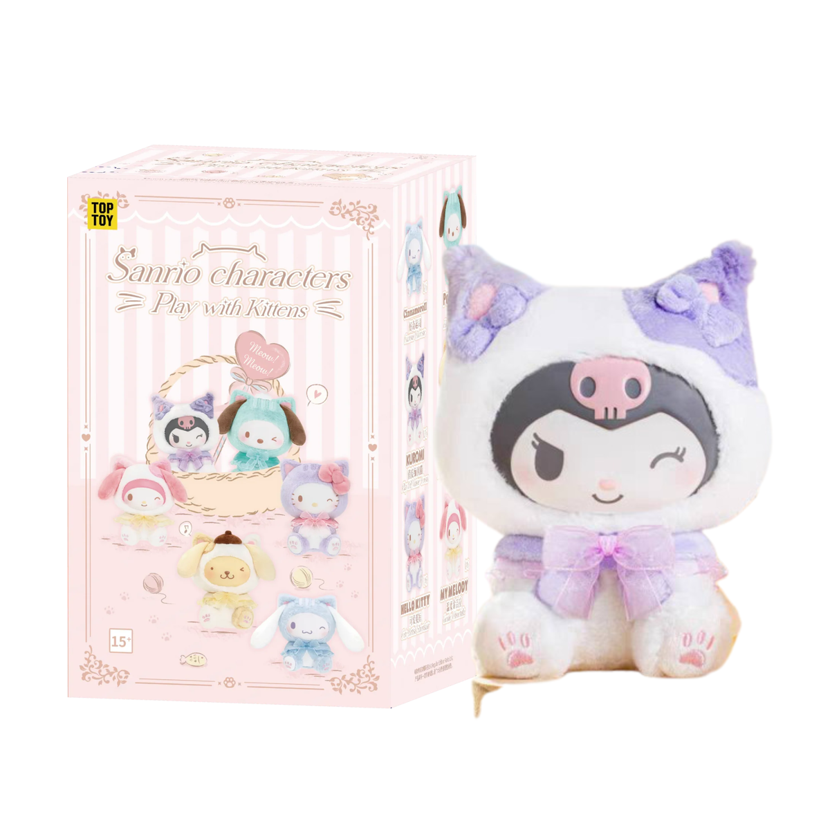 TOPTOY x Sanrio Characters Play With Kittens Series Blind Box-Single Box (Random)-TopToy-Ace Cards & Collectibles
