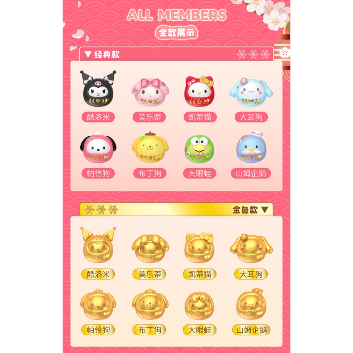 Top Toy x Sanrio Characters Mini Dharma Mystery Bag Series-Single Box (Random)-TopToy-Ace Cards & Collectibles