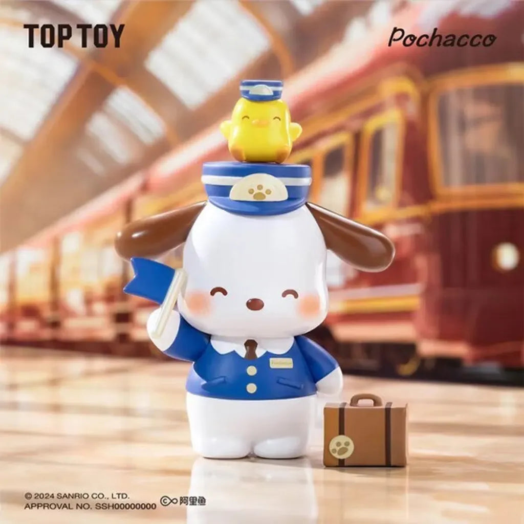 Top Toy x Sanrio Pochacco Retro Time Train Series-Single Box (Random)-TopToy-Ace Cards &amp; Collectibles