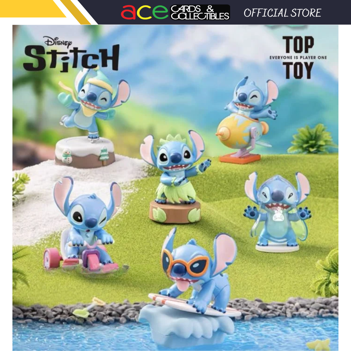 TopToy x Disney Stitch Cute Music Series Blind Box-Single Box (Random)-TopToy-Ace Cards & Collectibles