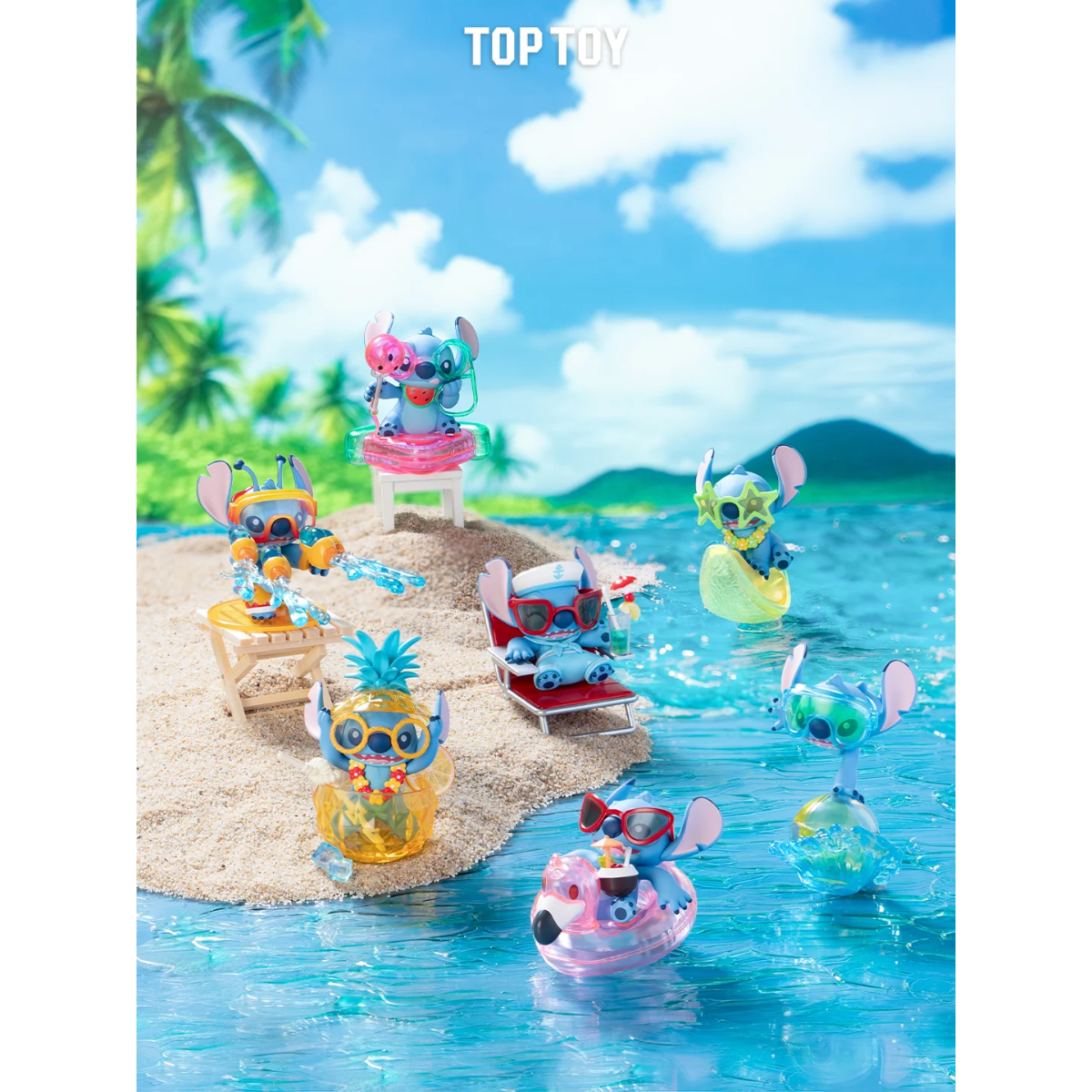 TopToy x Disney Stitch Summer Carnival Series-Single Box (Random)-TopToy-Ace Cards &amp; Collectibles