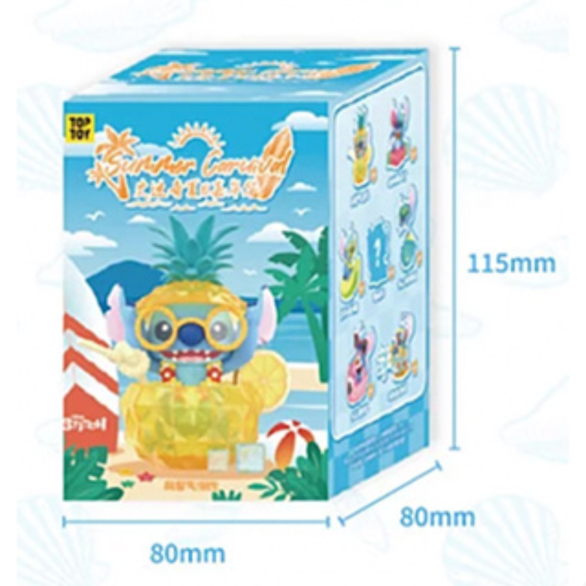 TopToy x Disney Stitch Summer Carnival Series-Single Box (Random)-TopToy-Ace Cards &amp; Collectibles