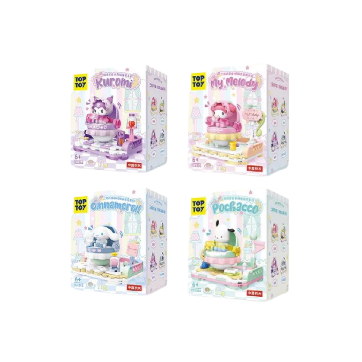 TopToy x Sanrio Characters Shacky Bed Building Blocks Series-Cinnamoroll-TopToy-Ace Cards & Collectibles