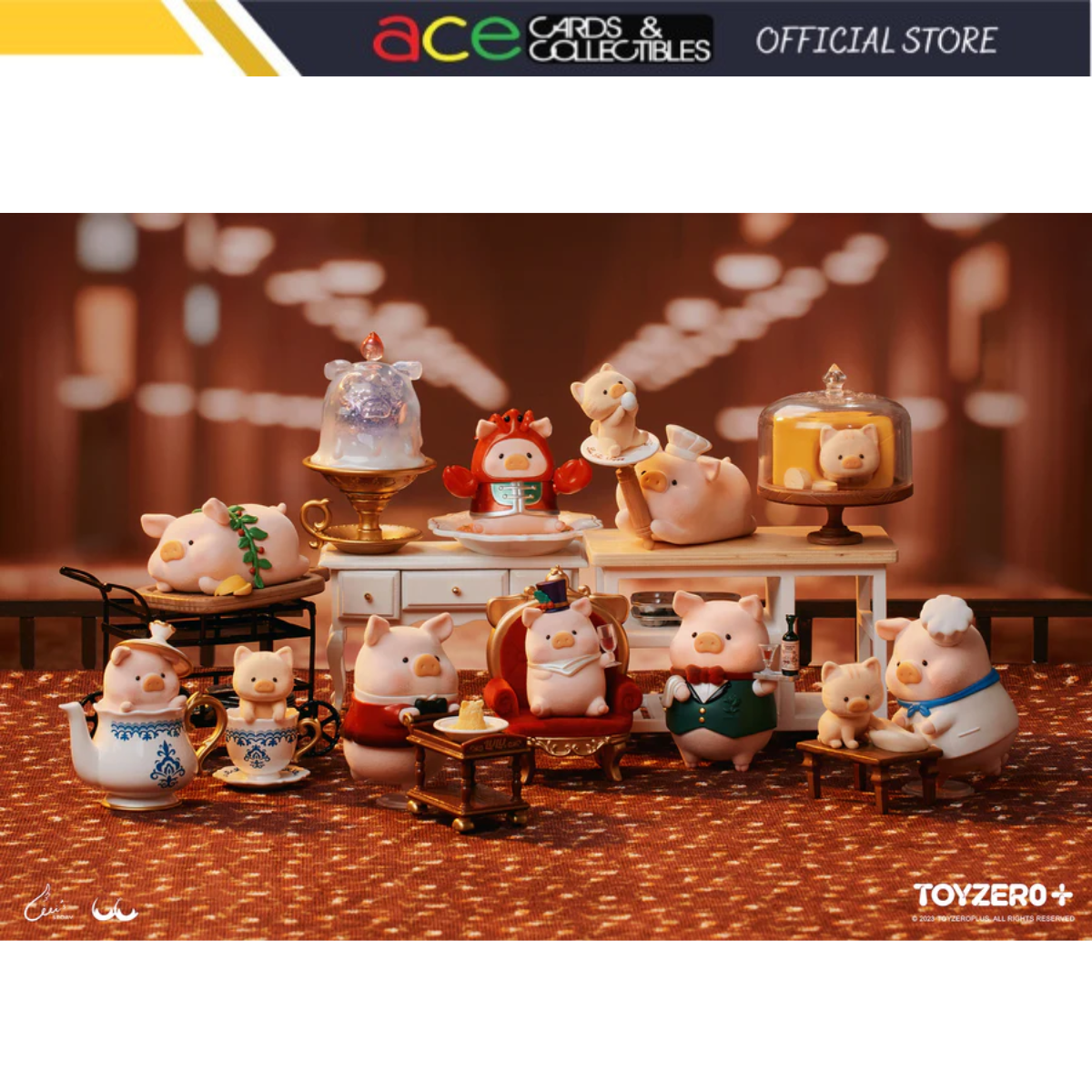 Lulu The Piggy x The Pigchelin Restaurant Series-Single Box (Random)-ToyZeroPlus-Ace Cards &amp; Collectibles